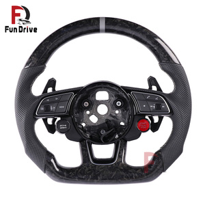 Volante de Fibra de Carbono Forjado Personalizado para <span class=keywords><strong>Audi</strong></span> RS3 8V RS4 B9 RS5 B9 RS7 B9 TT MK2 R8 <span class=keywords><strong>GT</strong></span> - Product Image 3