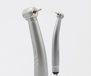 Turbine dentaire LED haute vitesse avec roulement <span class=keywords><strong>en</strong></span> céramique, triple pulvérisation d'eau, bouton poussoir, pour restauration buccale - Product Image 2