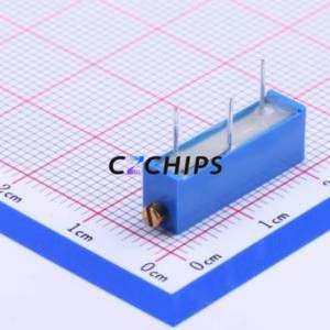 Résistance/potentiomètre réglable 3006P-1-201LF, composant traversant (THT) - 3P, 6,4x4,8 mm, résistance 200 ohms, 10 %, 750 mW, 100 ppm/ ℃ - Product Image 2