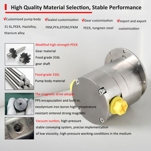 Presión del sistema AC 380V de <span class=keywords><strong>alta</strong></span> calidad 0,8 ~ 20bar bomba de líquido de engranaje de resistencia electrónica magnética química - Product Image 4