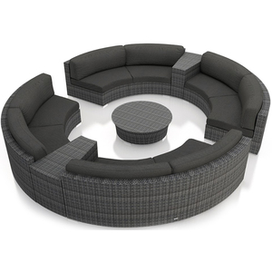 Round Terrace Rattan Garden Sofa Set <strong>Furniture</strong> Aluminum Corner <strong>Furniture</strong> <strong>Clearance</strong> Sale Hotel Outdoor <strong>Furniture</strong> - Product Image 1