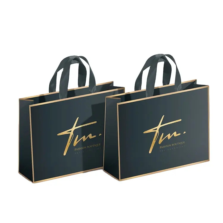 Lipack Free Coupon Cheap Wholesale Luxury Paper Bags Custom Printing Shopping Paper Bag With Handle