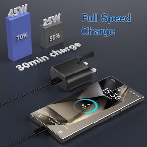 Adaptateur PD 45W de haute qualité chargeur mural Type c adaptateur de prise britannique chargeur Super rapide pour <span class=keywords><strong>Samsung</strong></span> Galaxy S20 S21 S22 S23 Note20 - Product Image 2