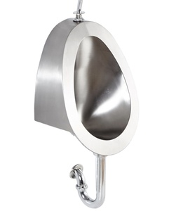 โถปัสสาวะติดผนังสแตนเลสสตีล304 P-TRAP ของผู้ชายเหมาะสำหรับห้องน้ำสาธารณะ - Product Image 3