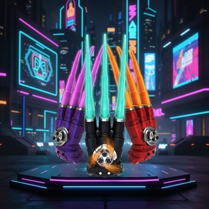 <b>Wolf</b> Claw Retractable Luminous Sound Effect Claws Rotating Sparkling Plastic New Fire Baby <b>Toy</b> Unisex Gift - Product Image 1