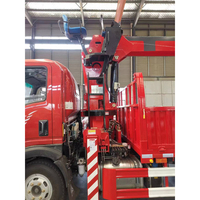 Grue hydraulique montée sur camion, mobile, télescopique, capacité de levage maximale de 7 tonnes, hauteur de levage de 15,5 mètres, utilisée pour les travaux de construction