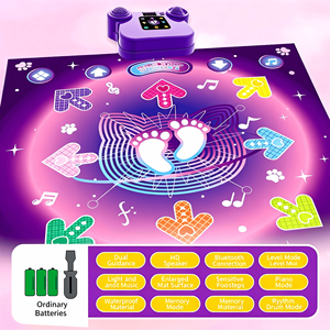 ELI TOYS Alfombra de Baile LED Antideslizante para Niños, Tapete de Ritmo Musical, Juguete Interactivo sin Pantalla, Regalo de Navidad o Cumpleaños - Product Image 2