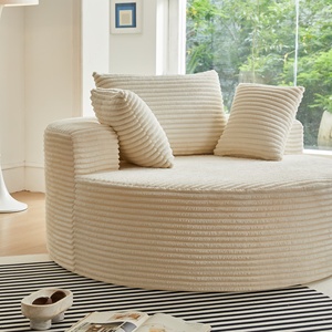 โซฟาออกแบบผ้าสักหลาดที่ทันสมัยมีการบีบอัดสูงประหยัดพื้นที่พร้อมหมอนสำหรับห้องพักหอพักอพาร์ทเมนต์หรือพื้นที่ห้องนอน - Product Image 4