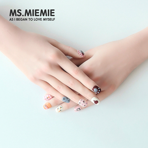 <span class=keywords><strong>Uñas</strong></span> Postizas Cortas Cuadradas Reutilizables Hechas a Mano por Ms.Miemie, Diseño de Dibujos Animados en 3D, Estampado <span class=keywords><strong>Animal</strong></span>, <span class=keywords><strong>Uñas</strong></span> Postizas al por Mayor - Product Image 1
