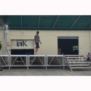 Escenario de aluminio para eventos de baile, ligero, ajustable, 1m x 1m - Product Image 3