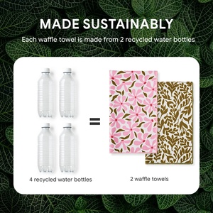 Serviette de cuisine en microfibre ultra douce, lavable en machine, à motif gaufré, pour nettoyer la vaisselle - Product Image 5