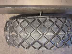 Nouvelles roues en caoutchouc polyuréthane pleines 4.10/3.50-4, anti-crevaison, sans air, avec roulement à billes 5/8, pour chariot à main/chariot de transport, capacité 150 kg - Product Image 2