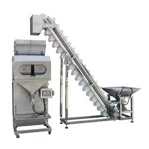 Mesin kemasan kantong 10kg hingga 50kg mesin kemasan gula icing untuk biji-bijian