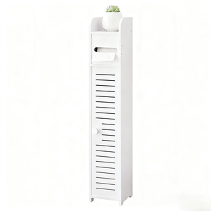 <span class=keywords><strong>Étagère</strong></span> d'angle étroite en PVC imperméable pour <span class=keywords><strong>salle</strong></span> <span class=keywords><strong>de</strong></span> <span class=keywords><strong>bain</strong></span>, organisateur <span class=keywords><strong>de</strong></span> <span class=keywords><strong>rangement</strong></span> compact sur pied - Product Image 5