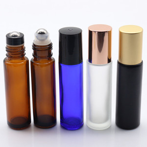 Chất Lượng Cao Amber 10ML Glass <span class=keywords><strong>Roll</strong></span> <span class=keywords><strong>On</strong></span> Chai Với Đen Nhà Ở Thép Không Gỉ Lăn Bóng Cho Tinh Dầu - Product Image 6
