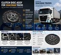 OEM DZ1560160020 Kupplungsscheibe 430mm für SHACMAN F3000 X3000 X5000 M3000 Schwerlast-LKW-Teile Schwerlast-Kupplung Drei-Phasen-Dämpfung