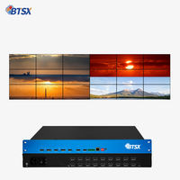 Processeur vidéo 4K60 4 entrées 18 sorties avec commutation fluide et modes de contrôle multiples (IR/RS232/TCP/IP) pour usage commercial