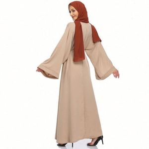 Abaya de mariage décontractée en tissu naturel écologique, style Cottagecore, à fleurs, grande taille, longueur ras du sol, pour la plage, inspirée de l'Espagne et de Dubaï, vente en gros - Product Image 1