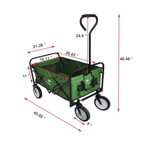 Collapsible Heavy Duty Garden Folding Multipurpose <strong>Trolley</strong> <strong>Cart</strong> Portable Camping Wagon Beach <strong>Cart</strong> for Outdoor - Product Image 3
