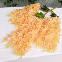 Produsen NINI Menyediakan Bunga Gantung Dinding Buatan, Bunga Cengkeh, Bunga Wisteria Sutra Putih Pink untuk Dekorasi Latar Belakang Luar Ruangan