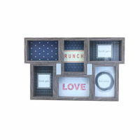 Cadres photo rectangulaires modernes en MDF, légers, imperméables, écologiques, design minimaliste, multi-ouvertures, tailles personnalisées pour la maison