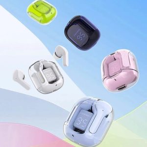 Auricolari True Wireless TWS con Display Digitale, <span class=keywords><strong>Stereo</strong></span> <span class=keywords><strong>Bluetooth</strong></span> 5.3, Custodia Trasparente, Cuffie per Sport e Gaming - Product Image 2