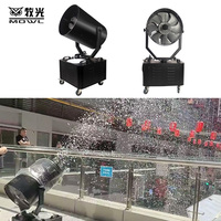 Machine à Neige à Tête Mobile 3000W pour Effets Scéniques Intérieurs et Extérieurs, Contrôle Manuel et à Distance, Idéale pour Fêtes de Noël et Événements