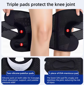 Genouillère de sport professionnelle de qualité supérieure, respirante, en maille extensible, pour le basketball, le volleyball, la course à pied, le cyclisme, protection légère - Product Image 2