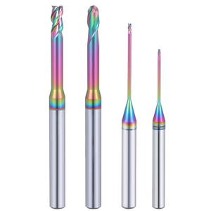 เครื่องกัดปลายไมโครร่องลึกเครื่องมือกัดเราเตอร์คอยาวขนาดเล็กสำหรับสล็อต PCB อะลูมิเนียมทังสเตนคาร์ไบด์ - Product Image 1