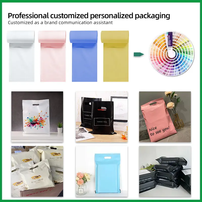 Custom Automatic Machine Poly Shipping Bag Pre-opening Plastic Mailer Bag Roll Packaging Courier Bags For Logistics packing