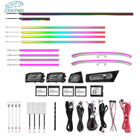 Kit d'éclairage d'ambiance intérieur LED 256 couleurs Symphony pour BMW Série 5 F10 F11 2012-2017, accessoires de mise à niveau pour les bandes de ventilation