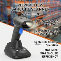 Lecteur de codes-barres sans fil portable NG-3208RC avec support, stockage hors ligne de haute qualité, batterie 2000 mAh, garantie 3 ans, en stock