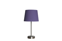 Usine vente lampe de table abat-jour blanc finition chrome moderne lampe de bureau mobilier moderne décoration intelligente lamparas pour chevet