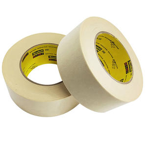 Selotip kertas krep temperatur tinggi pita perekat terpasang gulungan Jumbo otomotif 2 inci untuk mengecat - Product Image 4