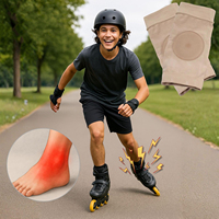 Chaussettes de patinage premium avec coussinets en SEBS et gel pour la protection des os, idéales pour le patinage artistique, le hockey, le roller et le ski en bottes.