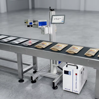 Nouvelle ligne de production automatique de codeurs laser UV en ligne à grande vitesse pour le marquage de dates, de lots et de codes QR, certifiée AI/DXF CE
