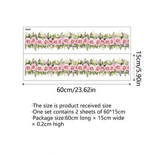 Pegatinas de Pared con Diseño de Plantas y Flores Frescas para Decoración de Sala de Estar, Dormitorio y Hogar - Product Image 6