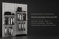 Système d'affichage mural universel, présentoir modulaire pour vêtements, étagère à rail perforé pour magasin de vêtements
