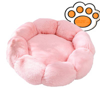 Rond Long Peluche Super Doux Chat Chien Lit De Luxe Moelleux Pet Lit De Couchage Chiot Chien Panier Coussin Tapis Portable Chat Chien Nid