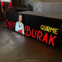 Letrero de Acrílico con Iluminación Frontal, Letrero Personalizado Impermeable con Iluminación Led para Tienda, Letras de Canal 3D