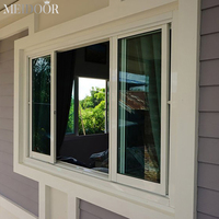 Ventanas de Impacto APRO Models, Nuevas, Aprobadas para Florida, Resistentes a Huracanes, con Mosquitera, para Sala de Estar, Acero Inoxidable, Horizontales, Modernas, MD80H