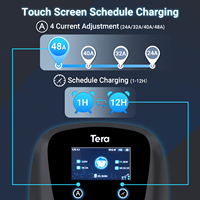 Conectores de Cable EV Negros de Buena Calidad, Cargador de Vehículos Eléctricos AC Tera W01 AM