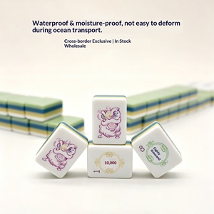 Mahjong américain créatif en acrylique à quatre couches, style occidental, ensemble complet juif, 166 tuiles <span class=keywords><strong>de</strong></span> 30 mm, jeu à mélanger à <span class=keywords><strong>la</strong></span> main - Product Image 2