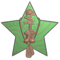 Pins Personalizados al por Mayor con Diseño de Bandera Patriótica en Forma de Estrella, de Aleación de Zinc con Esmalte Suave y Acabado Arenado