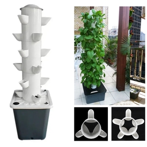 Sistema de Cultivo Hidropónico al por Mayor, Mini Torre de Jardín Vertical para Cultivo en Interiores y Exteriores, con Niveles y Orificios para Plantar Hierbas y Vegetales - Product Image 4