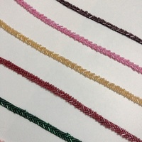 Multi Colors Sew on Mesh Lace Beaded Trim DIY Garment Accessories LT0334B