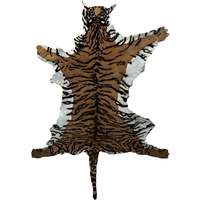 Großhandel Haushalt modernen Wohnzimmer Bereich flauschige Wildleder Kuhhaut Tiger Haut Form Teppiche
