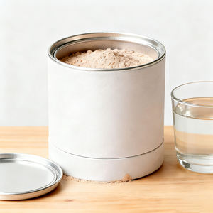 Tube <span class=keywords><strong>en</strong></span> papier personnalisé avec couvercle télescopique hermétique, tube <span class=keywords><strong>en</strong></span> papier de qualité alimentaire pour le stockage de denrées sèches, de céréales et de poudres - Product Image 1