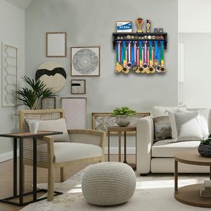 2026 Các Nhà Sản Xuất Tùy Chỉnh Kim Loại Thể Thao Chất Lượng Cao Huy Chương Chủ Wall Mount Móc Áo Hiển Thị Khung Giá - Product Image 6