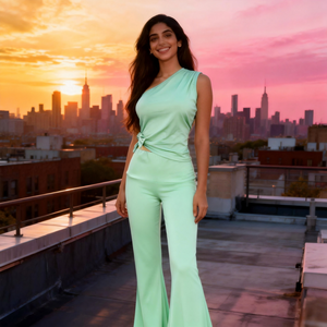 Ensemble de 2 pièces <span class=keywords><strong>pour</strong></span> femmes, vêtements de détente d'été <span class=keywords><strong>pour</strong></span> femmes, ensembles <span class=keywords><strong>pour</strong></span> femmes 2025, vêtements <span class=keywords><strong>pour</strong></span> femmes, ensemble en tricot deux pièces, débardeur et pantalon, prix d'usine - Product Image 2